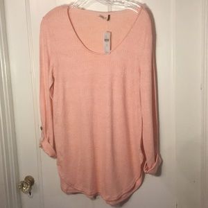 NWT Anthropologie Pink tunic size S. Runs big!
